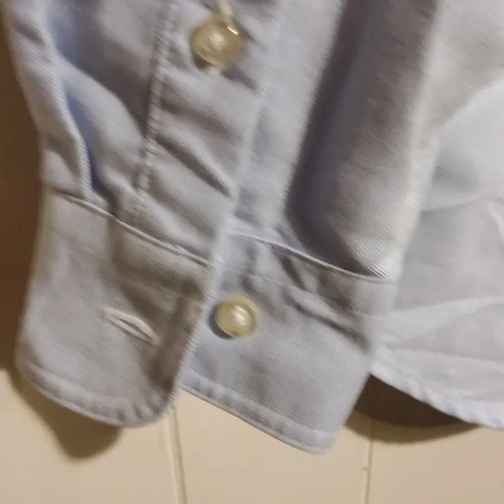 Lands End boys Muslin button down 14